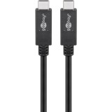 Laidas USB C (3.2) - USB C (3.2) (K-K) USB - PD GEN 2x2 5A 1m Goobay